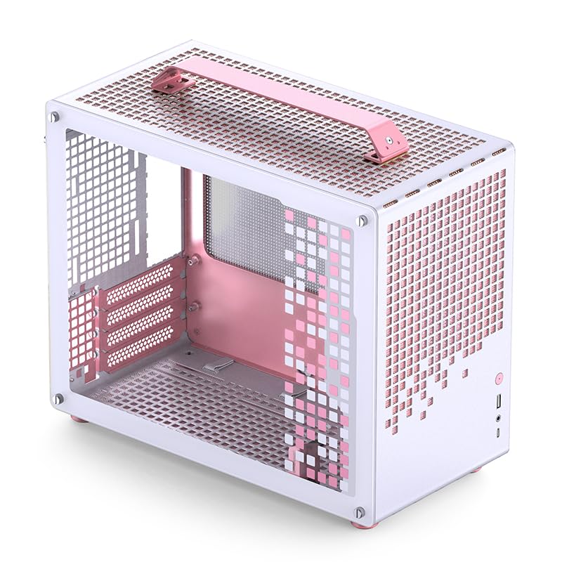 Amazon.co.jp: PCケース M-ATX ケース JONSPLUS Z20 (ピンクホワイト